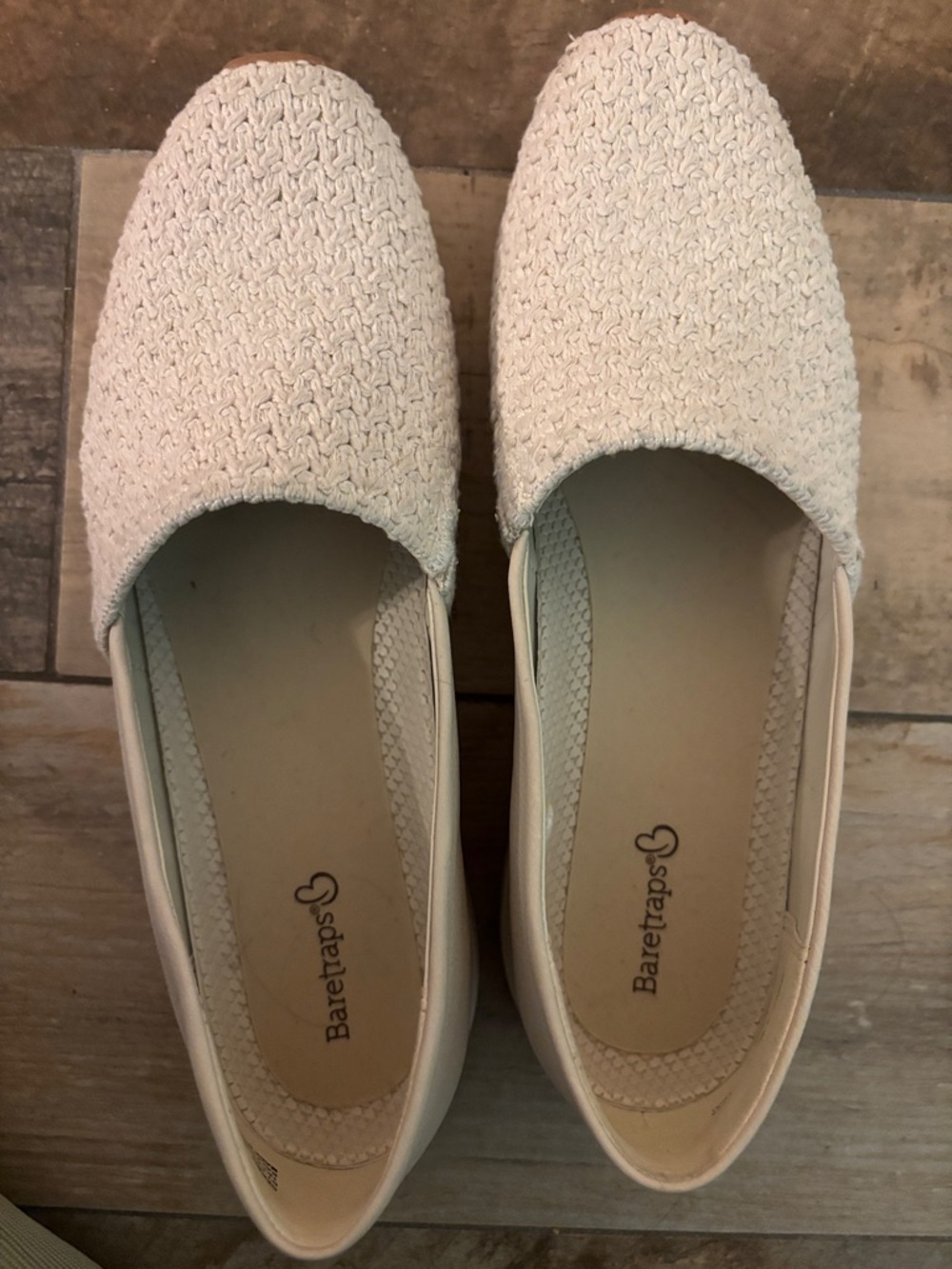 BareTraps Cream Woven Slip-On Flats - Picture 4 of 4